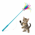 Canne à Pêche Interactive à Plumes pour Chat