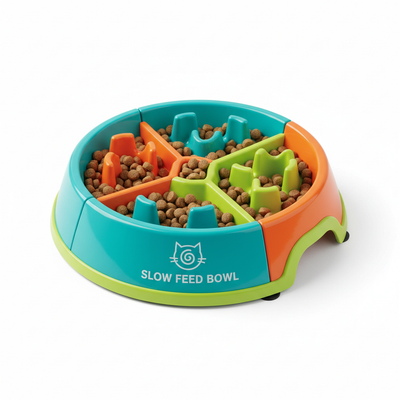 Gamelle anti-glouton pour chat