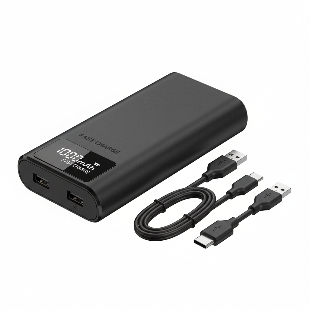 Powerbank compact 10000mAh double USB