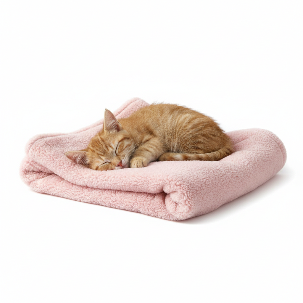 Couverture polaire douillette pour chat
