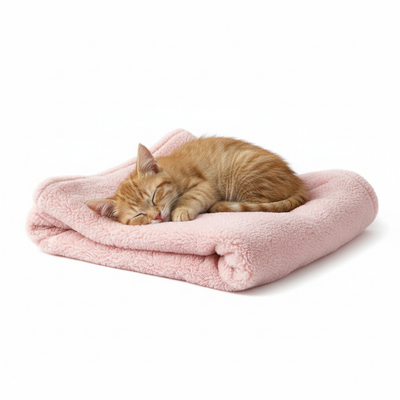 Couverture polaire douillette pour chat