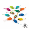 Lot de souris en feutre pour chat