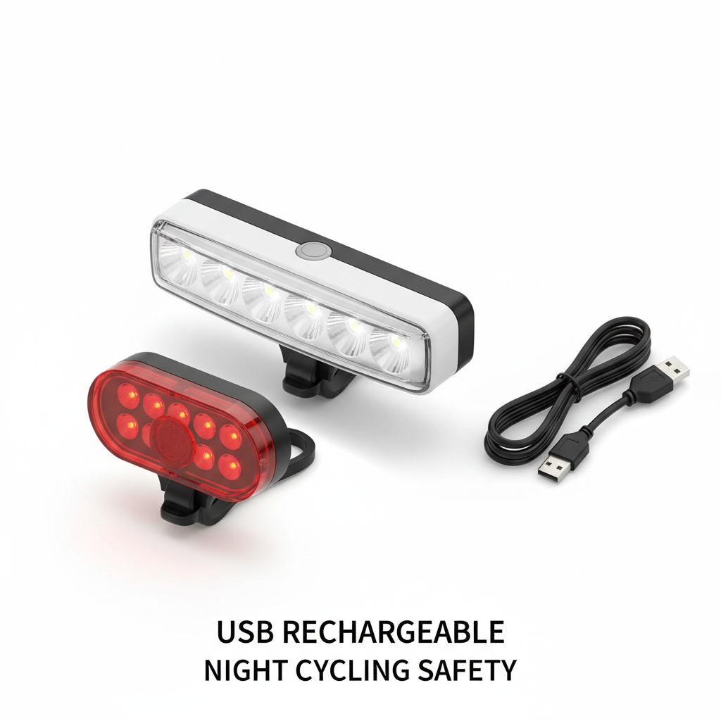 Kit éclairage vélo avant/arrière LED