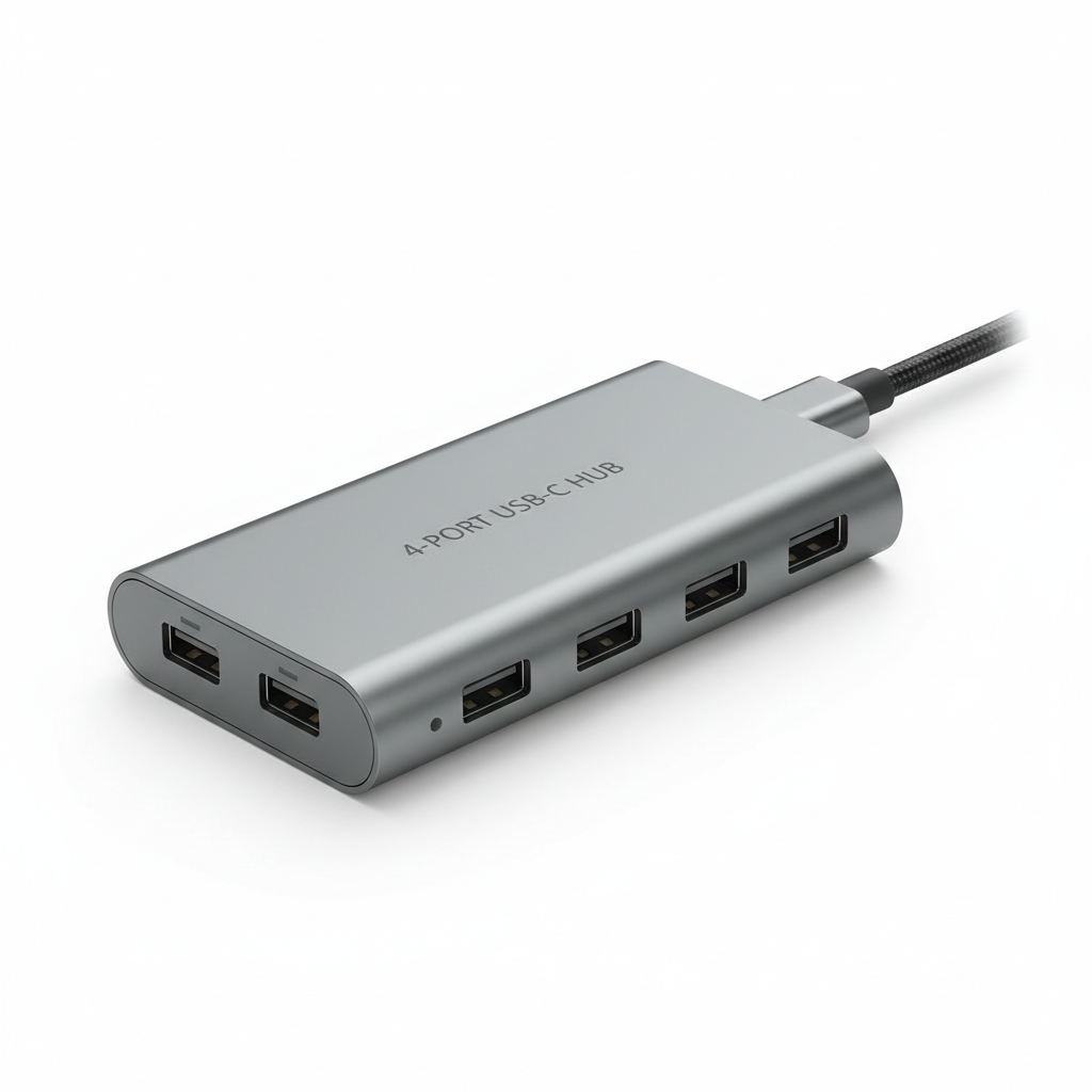 Hub USB-C 4 ports compact