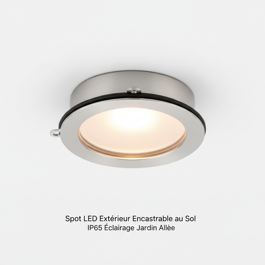 Spot LED extérieur encastrable au sol IP65