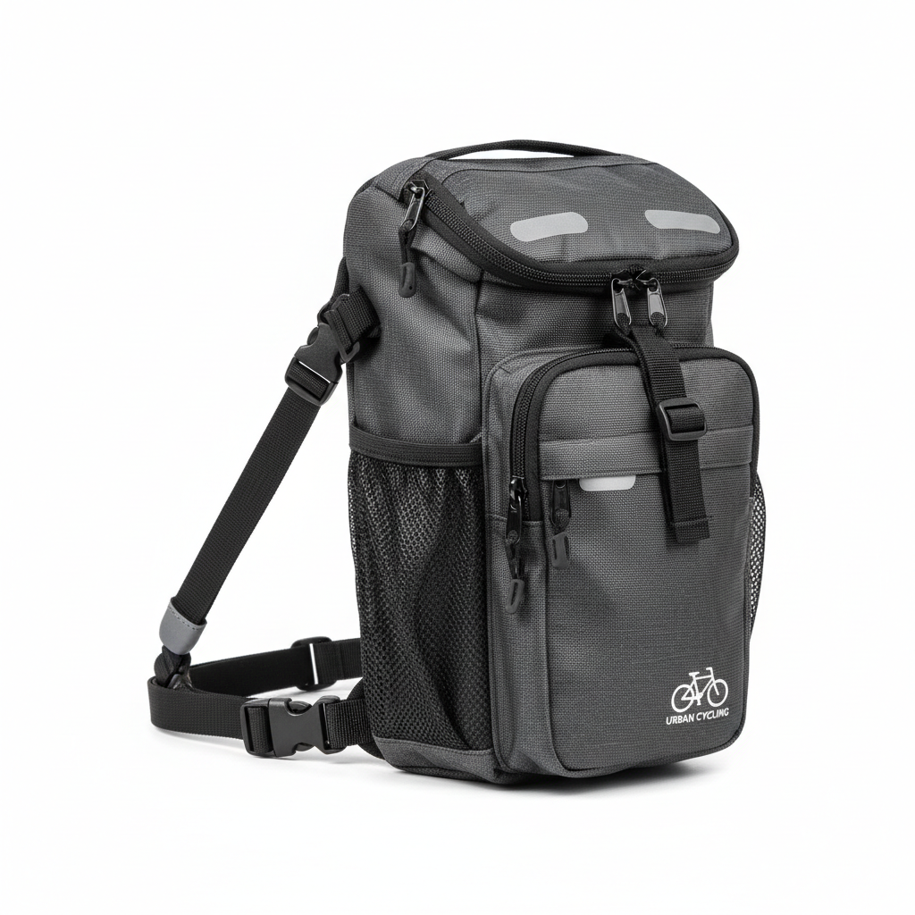 Sacoche de cadre vélo compacte multi-poches