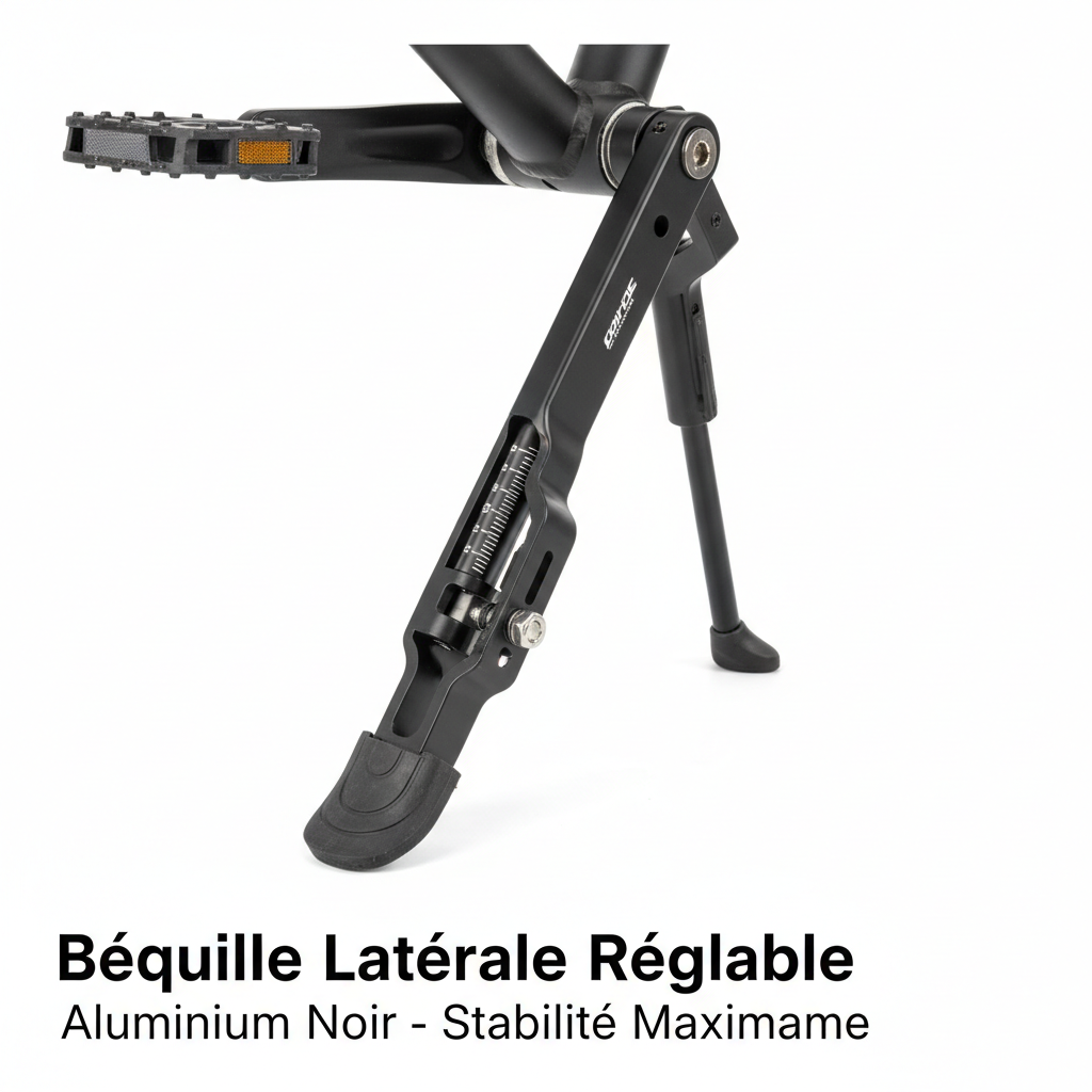 Béquille latérale vélo réglable