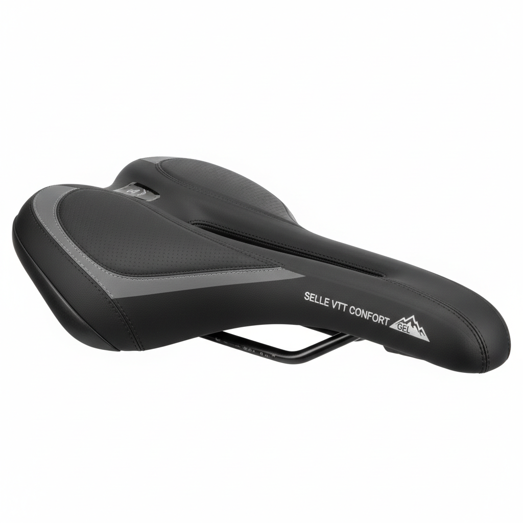 Selle vélo VTT confort gel rembourrée