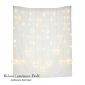 Guirlande lumineuse LED rideau étoilé