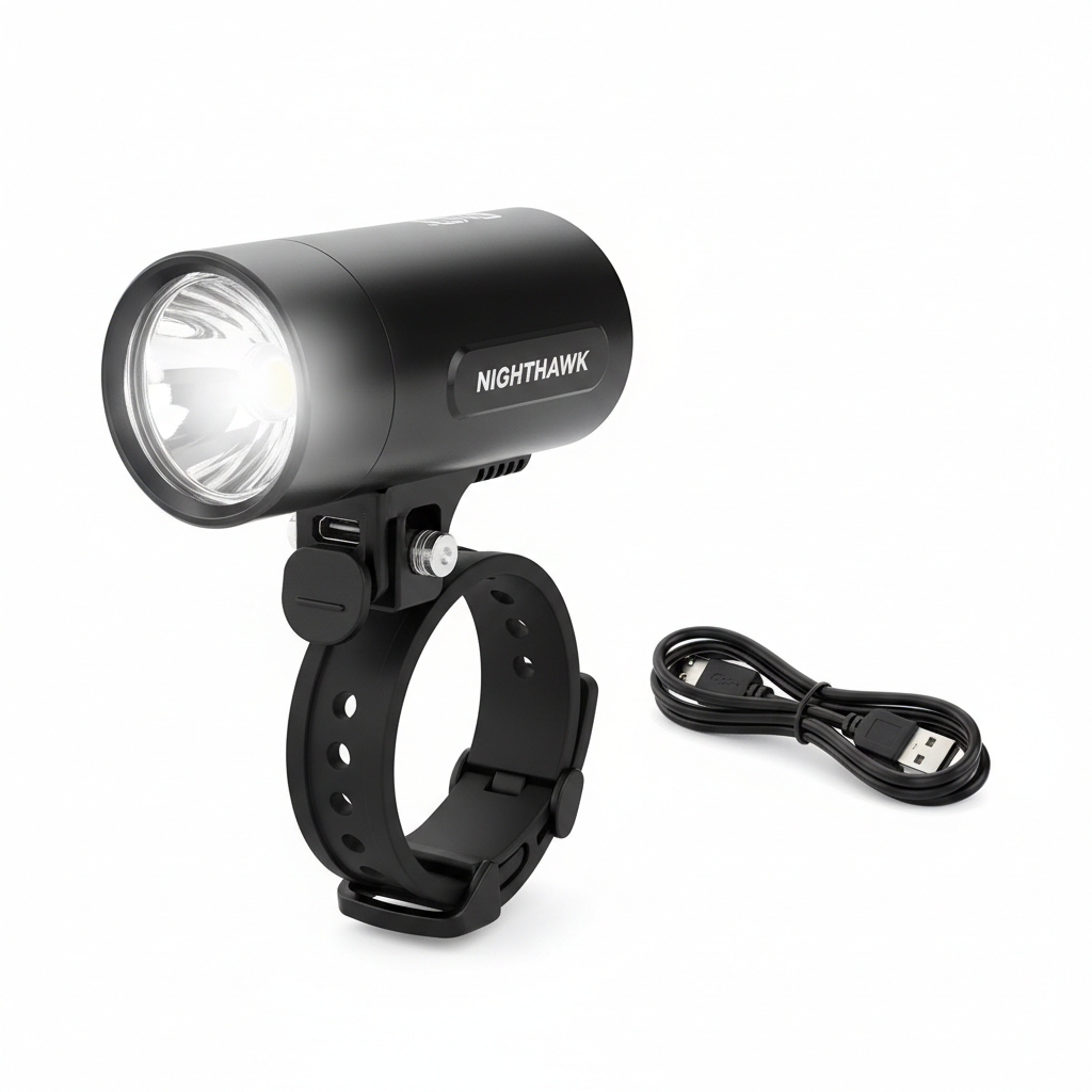 Éclairage vélo avant USB rechargeable