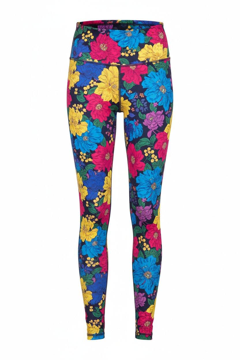 Legging Femme Imprimé Yoga – Taille Haute Extensible