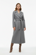 Manteau Femme Long Laine Mélangée
