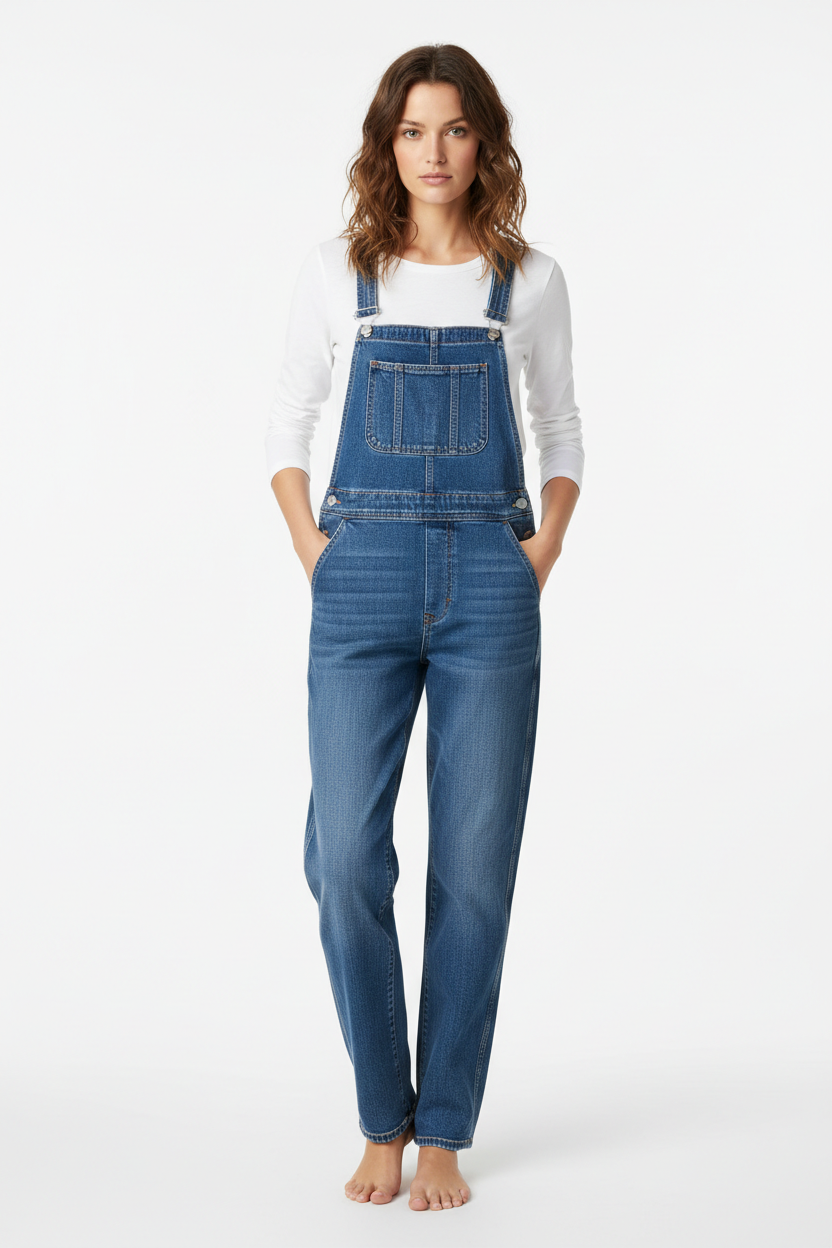 Salopette Femme Denim Ajustable