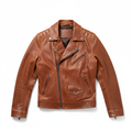 Veste Cuir Cognac