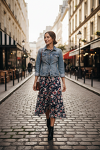 Veste en Jean Femme Cintrée